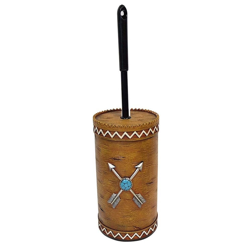 Crossed Arrows Toilet Brush & Holder